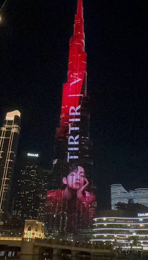 Taehyung stuns on the Burj Khalifa in a new ad for TIRTIR.