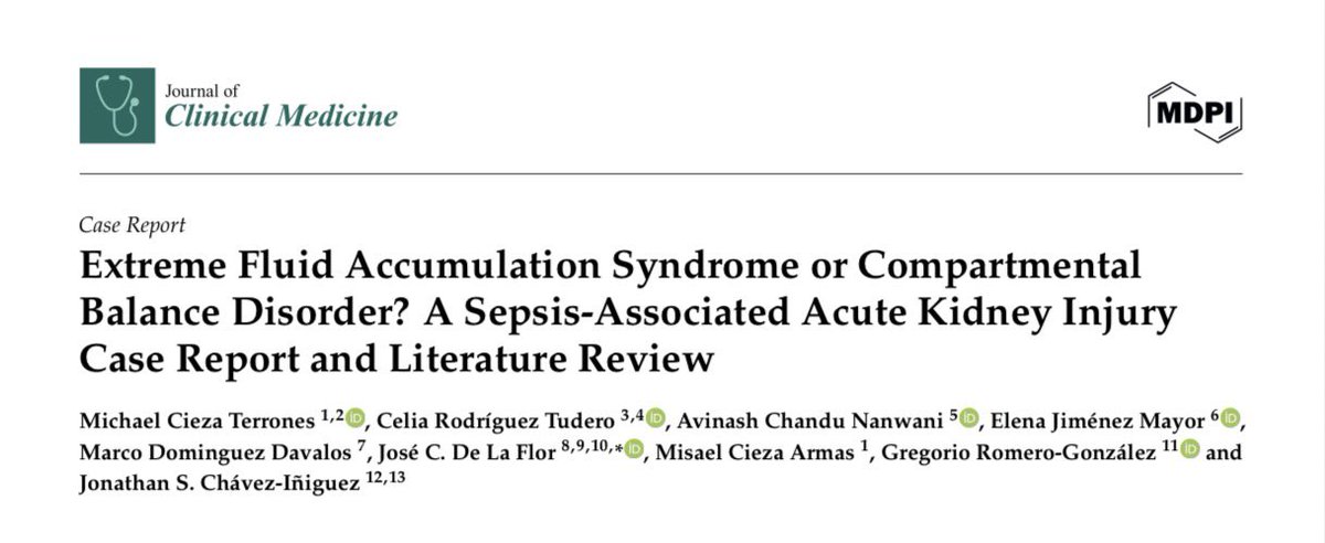 Que interesante caso de síndrome cardiorrenal y sobrecarga extrema, identificando &gt;60 litros de volumen con abordaje multiparamétrico y una descongestión efectiva con soporte renal 

Felicidades al grupo <a href="/Michael_CiezaT/">Michael Cieza Terrones</a> <a href="/josedelaflor4/">Jose De La Flor</a> 

J Clin Med 2025
mdpi.com/2077-0383/14/2…