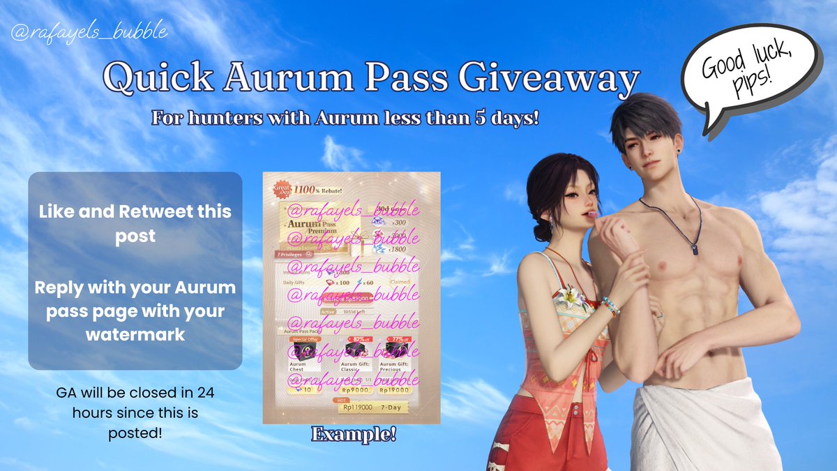 rafayels_bubble's tweet image. Act Fast!!!! Aurum pass for two winners! 
Follow all the rules mentioned in the picture and I&apos;ll pick the winners in 24 hours from now!
Moots/non-moots can join!
Good luck 🍀