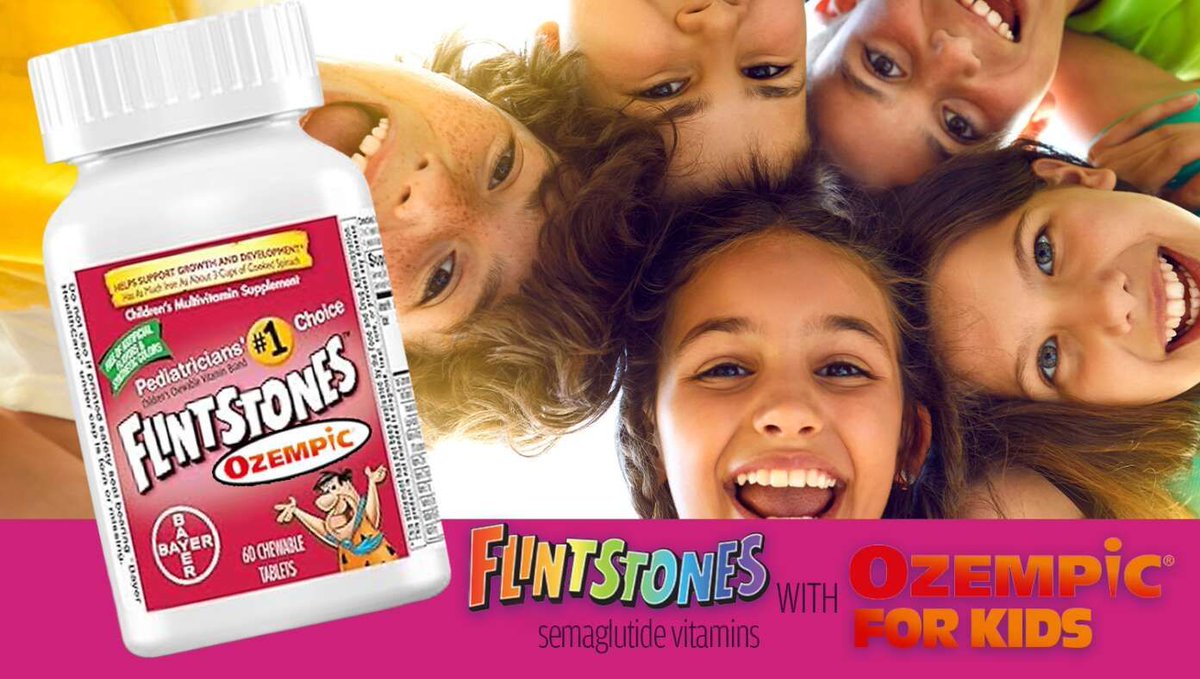 Flintstones Vitamins With Ozempic Now Available For Fat Kids buff.ly/Fqp0jNH