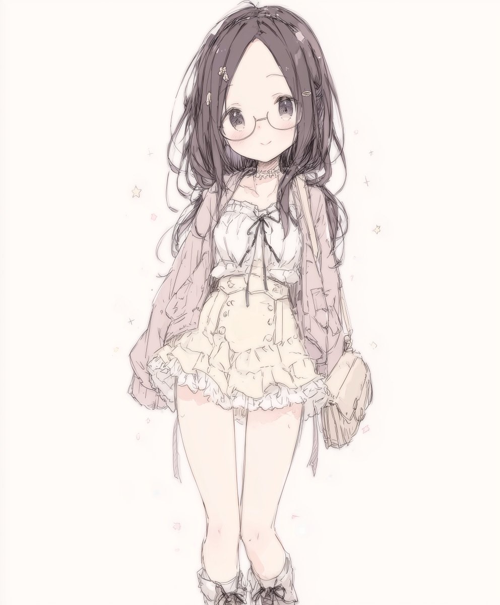 ゆりあ【イラスト コピー】確認用 BelovedGlassesGirl