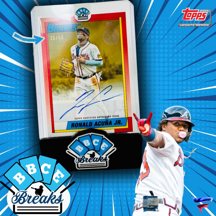BBCExchange's tweet image. Yet again, Topps Update and Topps Pro Debut have been treating BBCE Breaks well 👀🔥

Join us today and get your weekend started! We are LIVE on Fanatics Live🎬

🔗 Link in bio