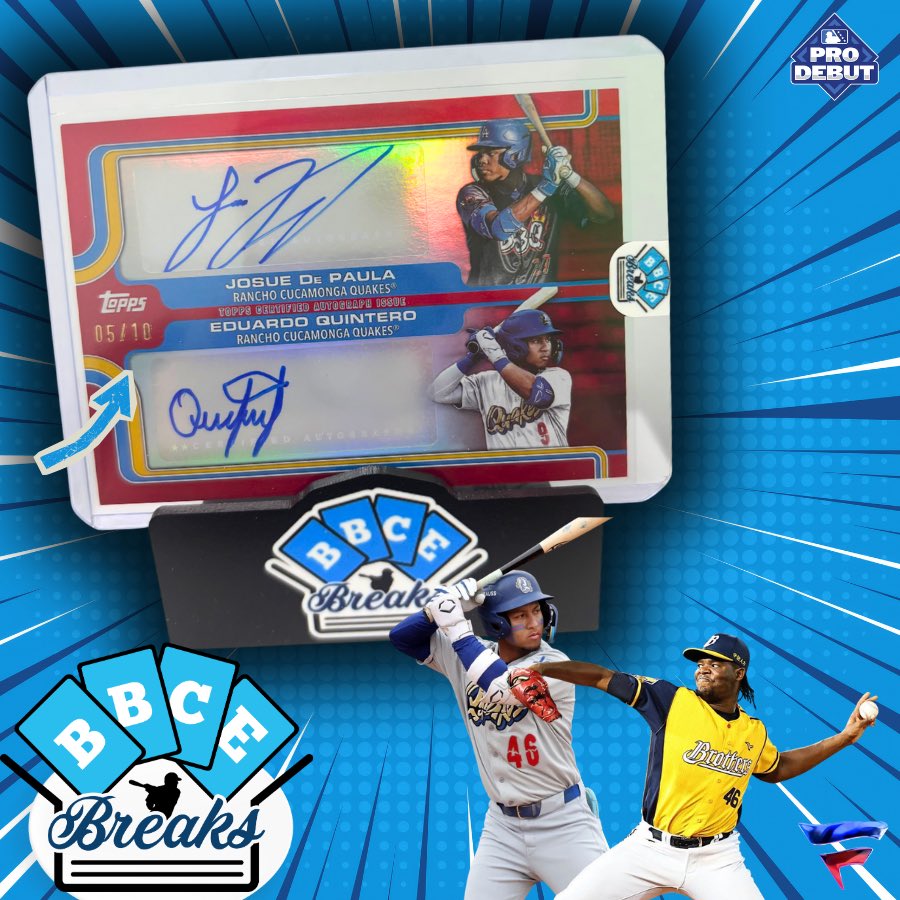 BBCExchange's tweet image. Yet again, Topps Update and Topps Pro Debut have been treating BBCE Breaks well 👀🔥

Join us today and get your weekend started! We are LIVE on Fanatics Live🎬

🔗 Link in bio