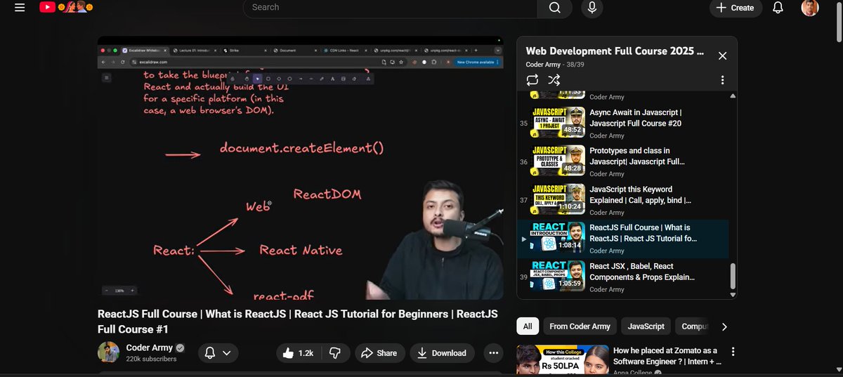 MananCodes123's tweet image. 🚀Day 51  #CoderArmy
Learned the core difference between React &amp;amp; ReactDOM ⚛️
React creates UI objects, and ReactDOM turns them into real elements on the page 🔥
Even with school exams, I still showed up consistency on 💪
#ReactJS #LearnInPublic #Javascript #WebDev @rohit_negi9