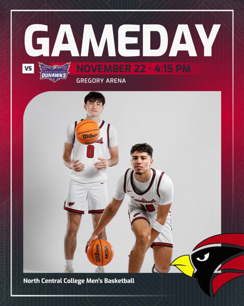 NCCMBB's tweet photo. ⚪️ 🔴

🆚: Loras College
📍: Gregory Arena
⏰: 4:15pm
📺: https://t.co/A1HeLvp0ew https://t.co/cHtldxqYoc