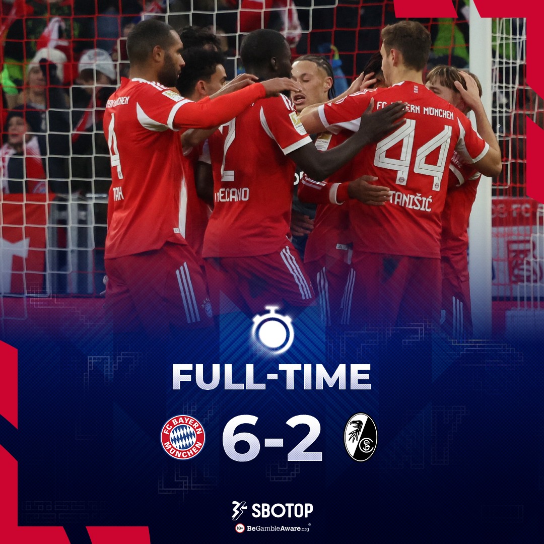 Michael Olise produced a sensational five-goal involvement – two strikes and three assists – as Bayern Munich stormed back from 2-0 down to demolish Freiburg. #FCBSCF