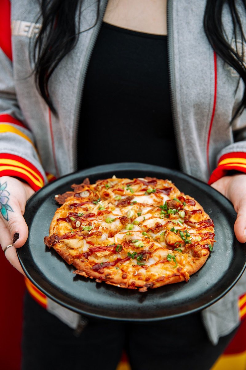 Permission granted for naan-stop snacking 🍗🔥 Head to section 115 during home games for the BBQ Chicken Flatbread, made with naan bread, white pizza sauce, smoked chicken + more.