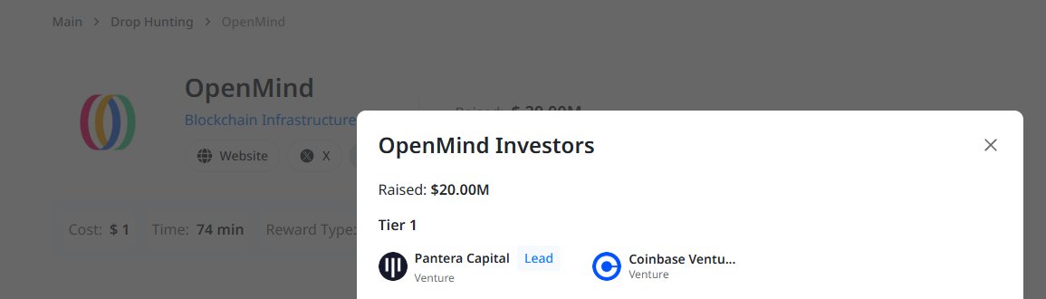 Just a small reminder of how big <a href="/openmind_agi/">OpenMind</a> actually is

People forget this is basically the leading project in the robotics and embodied AI lane, and the backing says it all

Pantera Capital as lead investor and Coinbase Ventures right beside them… you don’t get those two