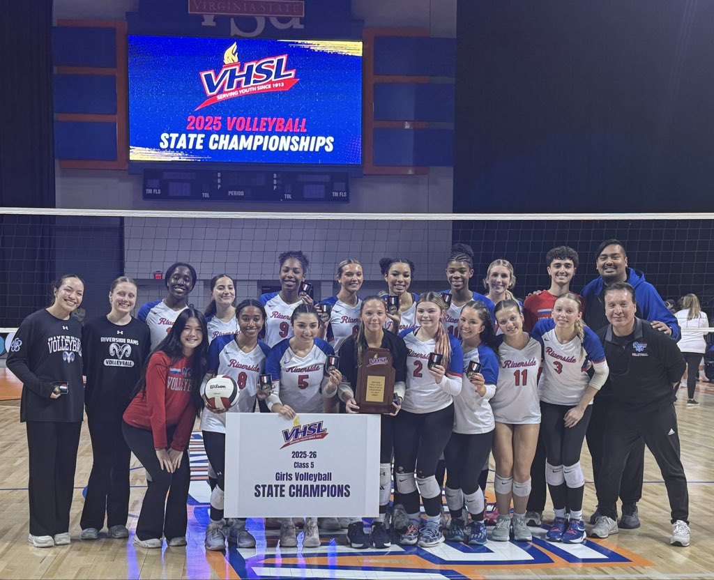 Your 2025 VHSL Class 5 Volleyball State Champions
Riverside Rams