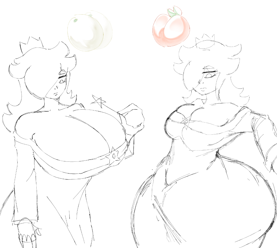 sinfulness90's tweet image. 🍈or 🍑?
#Rosalina #SuperMarioGalaxy