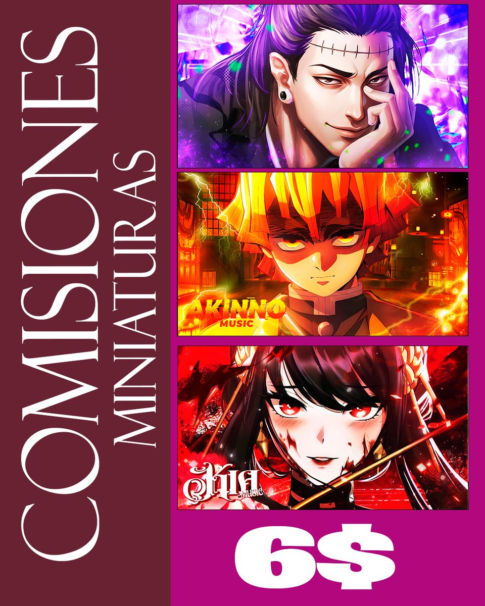 COMISIÓNES🩵 PRECIOS FIJOS UWU 
MINIATURA TRIBUTO: (6$)
MINIATURA DUO : (10$) 
MINIATURA MACROS (3$ POR PERSONAJE)
5 MINIATURA TRIBUTOS : (20$)
BANNERS : 8$
PORTADAS : 9$ 
🩵🩵🩵