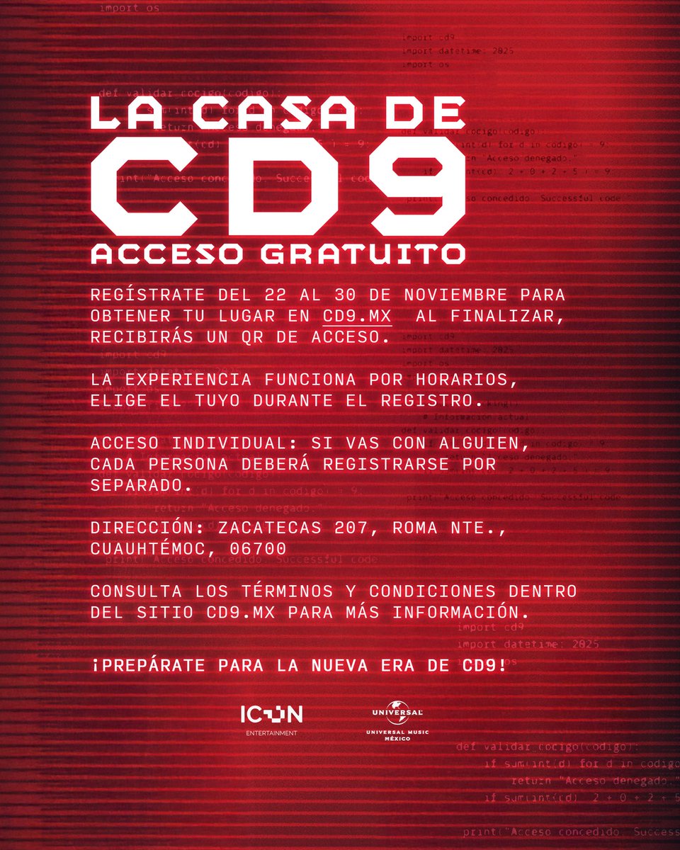 CD9's tweet image. BIENVENIDXS A LA CASA DE CD9 🏠 
registro: cd9.mx