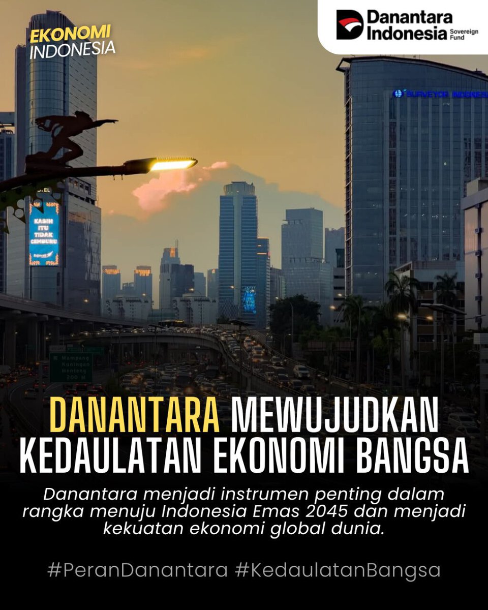 ArifaLidyana's tweet image. Danantara hadir sebagai instrumen strategis pengelola investasi negara dengan transparansi &amp;amp; profesionalisme tinggi. Menuju ekonomi nasional yang kuat!
#Danantara 
#PeranDanantara
#KedaulatanBangsa
#DukungDanantara