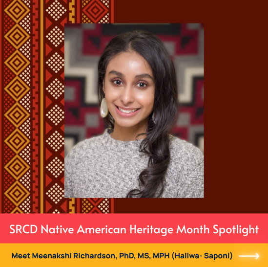 SRCDtweets's tweet image. Meet #SRCD member (and SRCD Indigenous Caucus member) Meenakshi Richardson, PhD, MS, MPH (Haliwa- Saponi)! She has worked alongside diverse Indigenous communities, government entities, and community-based organizations to provide health and human services!

Read more here:…