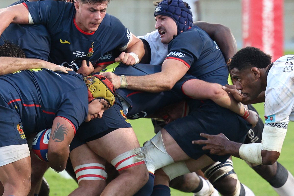 Partido amistoso de rugby que ha enfrentado a las selecciones de España y Fiji en el estadio Ciudad de Málaga. Cobertura para la <a href="/diputacionMLG/">Diputación de Málaga</a> 📷 Daniel Pérez