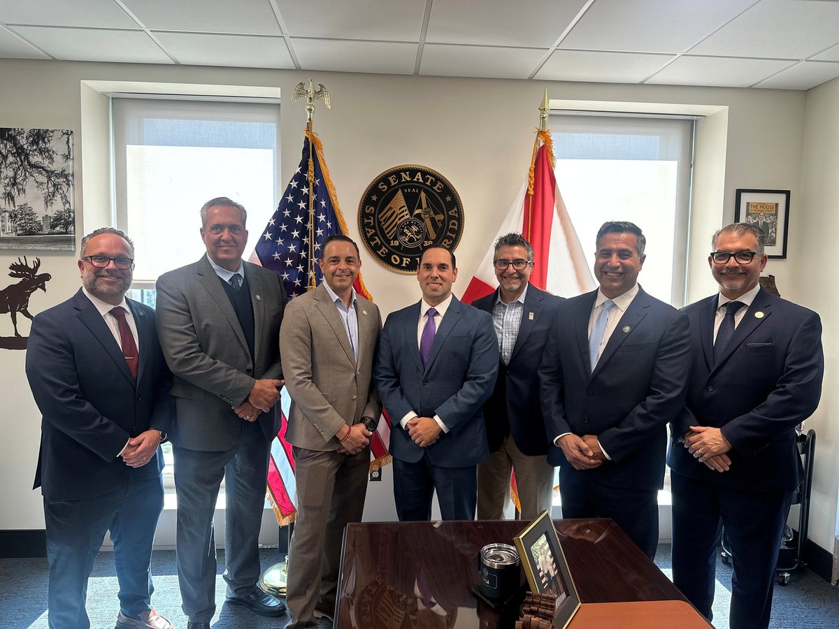 It was great meeting with Mayor <a href="/WalterFajet/">Walter Fajet</a>, the <a href="/MiamiSpringsFL/">City of Miami Springs</a> City Council, and City Manager JC Jimenez to discuss their priorities for this upcoming session and receive an update on the progress of several infrastructure projects in our beautiful city. #FightingforFLFamilies