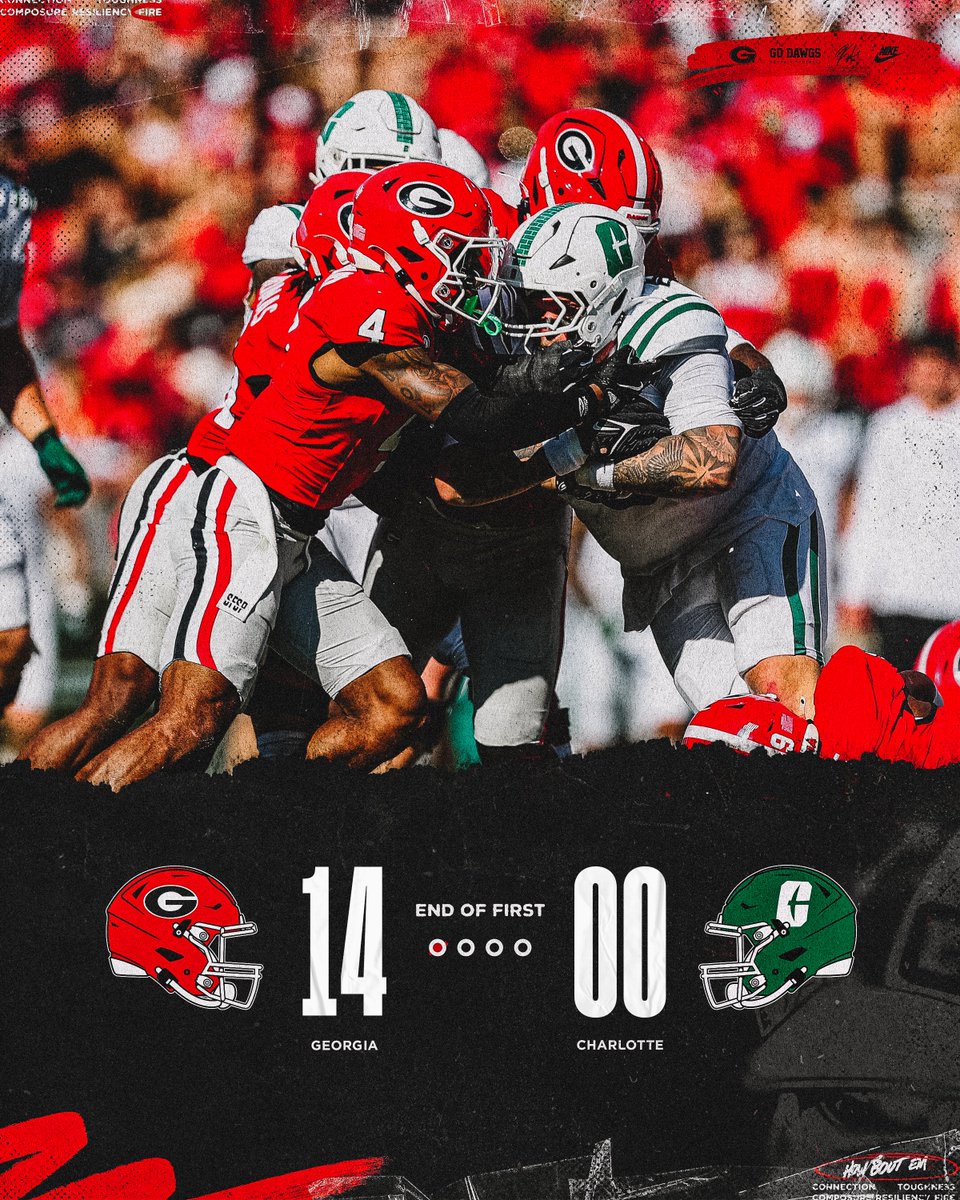 Quarter 1⃣ in the books. 

#GoDawgs