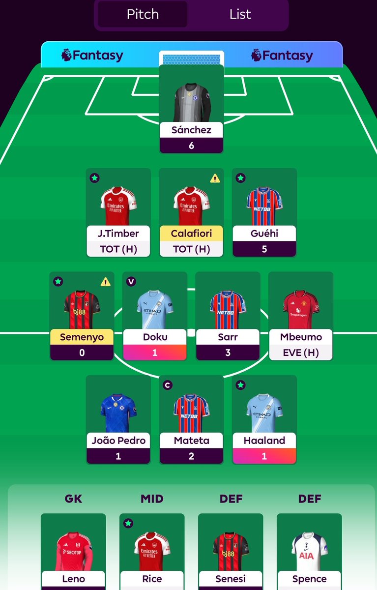 تشكيلتي في ال Fantasy الجولة دي تقريباً بتعبر عن حياتي