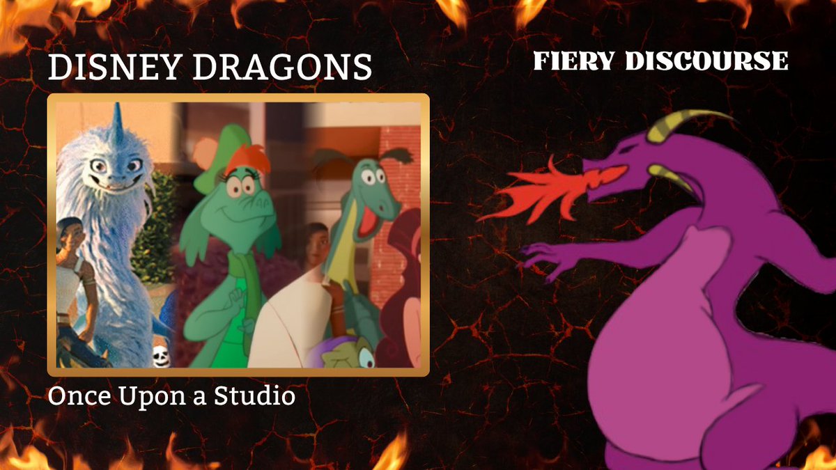 Ludmillanon's tweet image. Tomorrow on Fiery Discourse, we&apos;ll be discussing the 2023 Disney anniversary short Once Upon a Studio! Will the standout of Disney&apos;s 100th anniversary give good screen time to some dragonesses? youtube.com/playlist?list=…
#podcast #Disney #onceuponastudio #disney100 #movie #cartoon