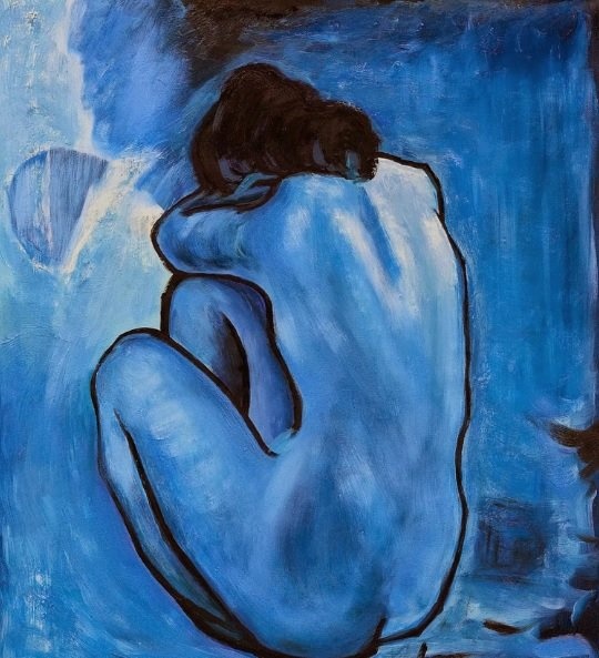 Pablo Picasso 
Blue Nude, 1902