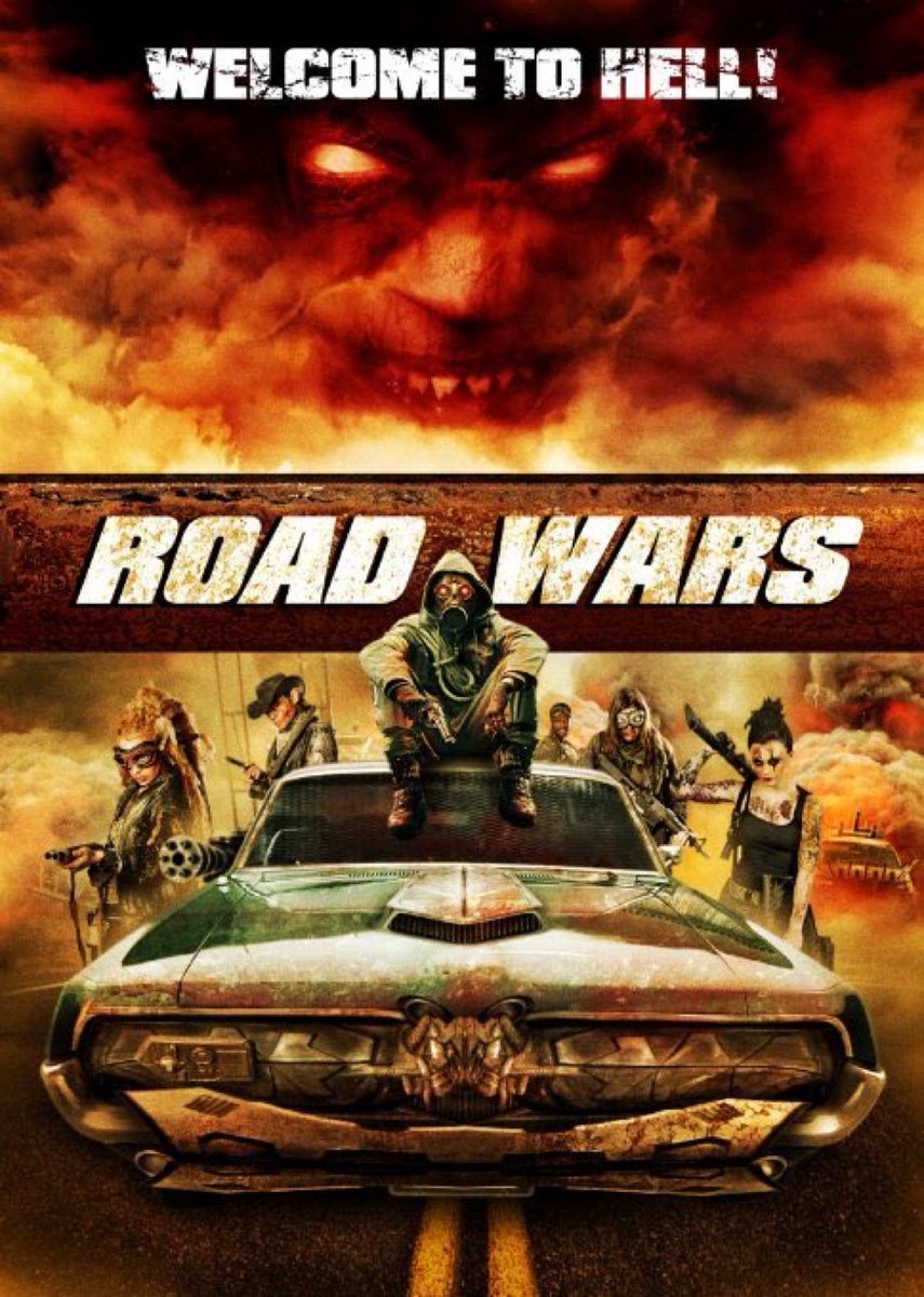 GabeCrate's tweet photo. ☢️#72. Road Wars, 2015. When clone company #TheAsylum decided to make their own #FuryRoad they should have ripped off the minimal speaking as well. Not entirely without effort considering what it is, but the dialog is deadly dull and constant. Shut up movie! #RoadWars 2/5 ☢️ https://t.co/XQ3hsIuV6G