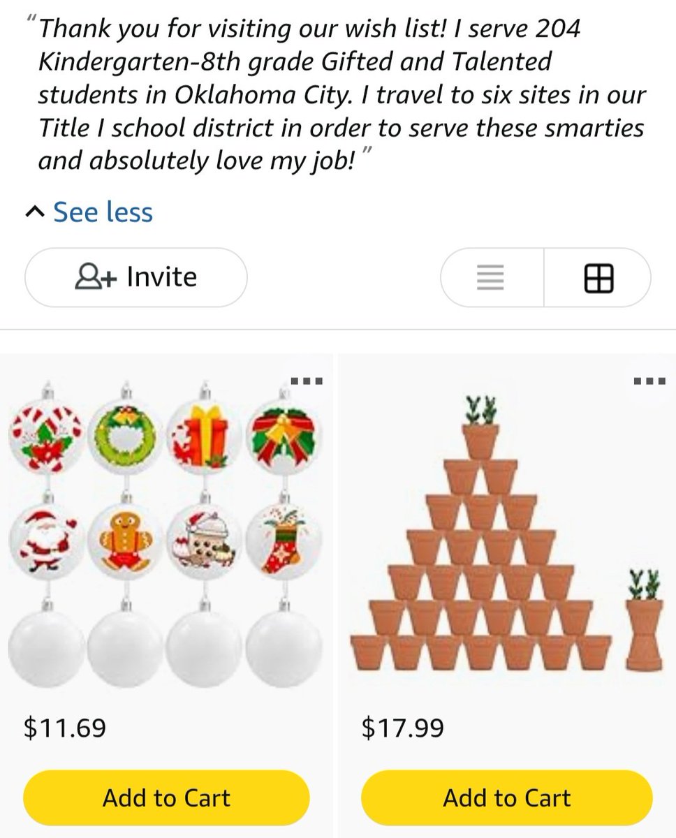 angiebabin's tweet image. After our solving a mystery, students choose to make either a fingerprint ornament or gingerbread house ornament (spoiler alert: The Gingerbread Man did it!). Please consider playing #Santa and help my 204 students make a #Christmas ornament. #teachersofx amazon.com/hz/wishlist/ls…