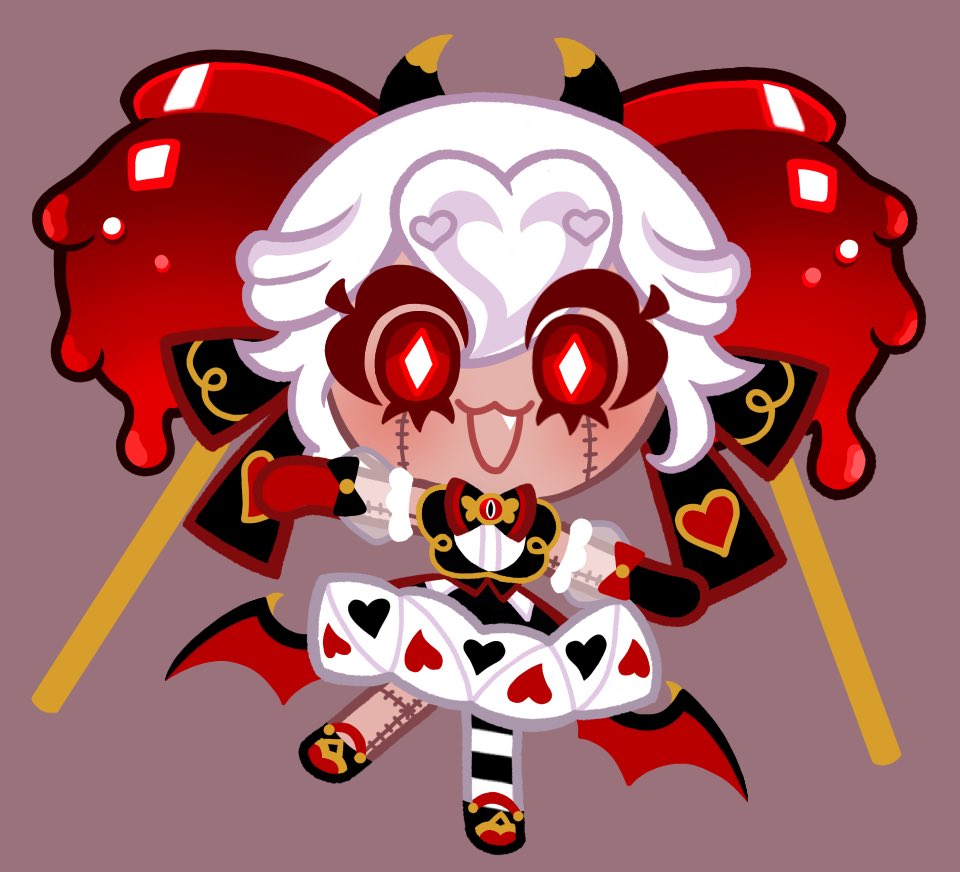 Bea_ArtzXD's tweet image. Deceitlings Redesigns! ❤️💜

I MAY do Shadow next, idk. 
But here’s Capple &amp;amp; Blapphire!

❤️🍎🖤🍇💜
#cookierunkingdom #CandyAppleCookie #BlackSapphireCookie #crk