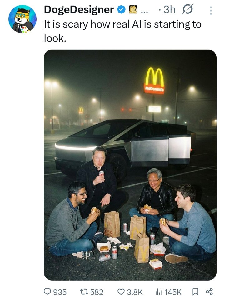 Tech_Marcell's tweet image. While it&apos;s fun to see this photo, it&apos;s also dangerous

 If AI can create fake images so flawlessly, imagine how difficult it will be to avoid fake news and scams in the future

This time of trusting seeing is gone 🧐