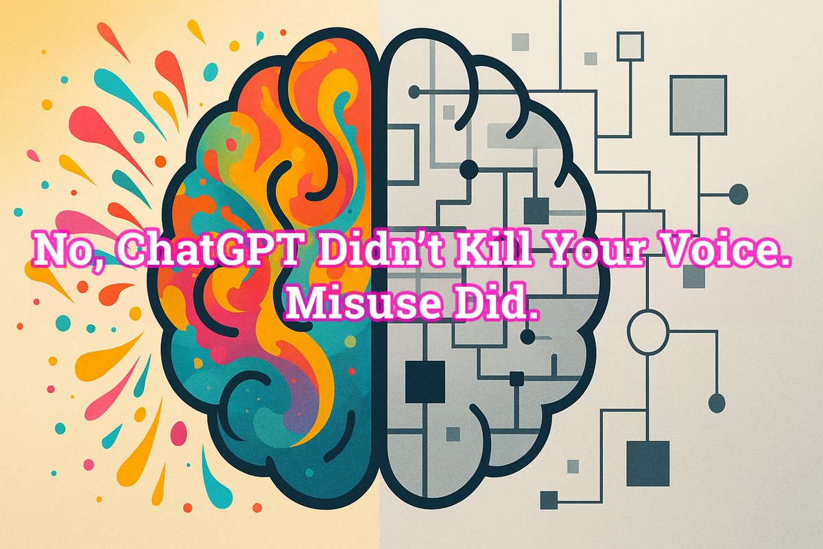 SignalAndSalt's tweet image. ChatGPT doesn’t have to flatten your voice. See how Signal&amp;amp;Salt AI uses custom GPT systems as creative infrastructure, not a replacement for the human author.
signalandsaltai.com/2025/11/22/blo…
#CreativeProcess #Workflow #AI #ChatGPT @ChatGPTapp @OpenAI