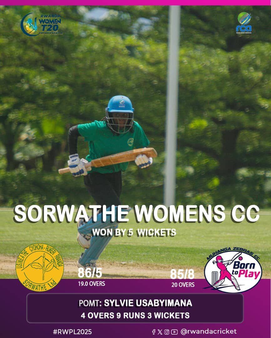 RwandaCricket's tweet image. Today&apos;s results on #RWPL
#Growingwitheverystep