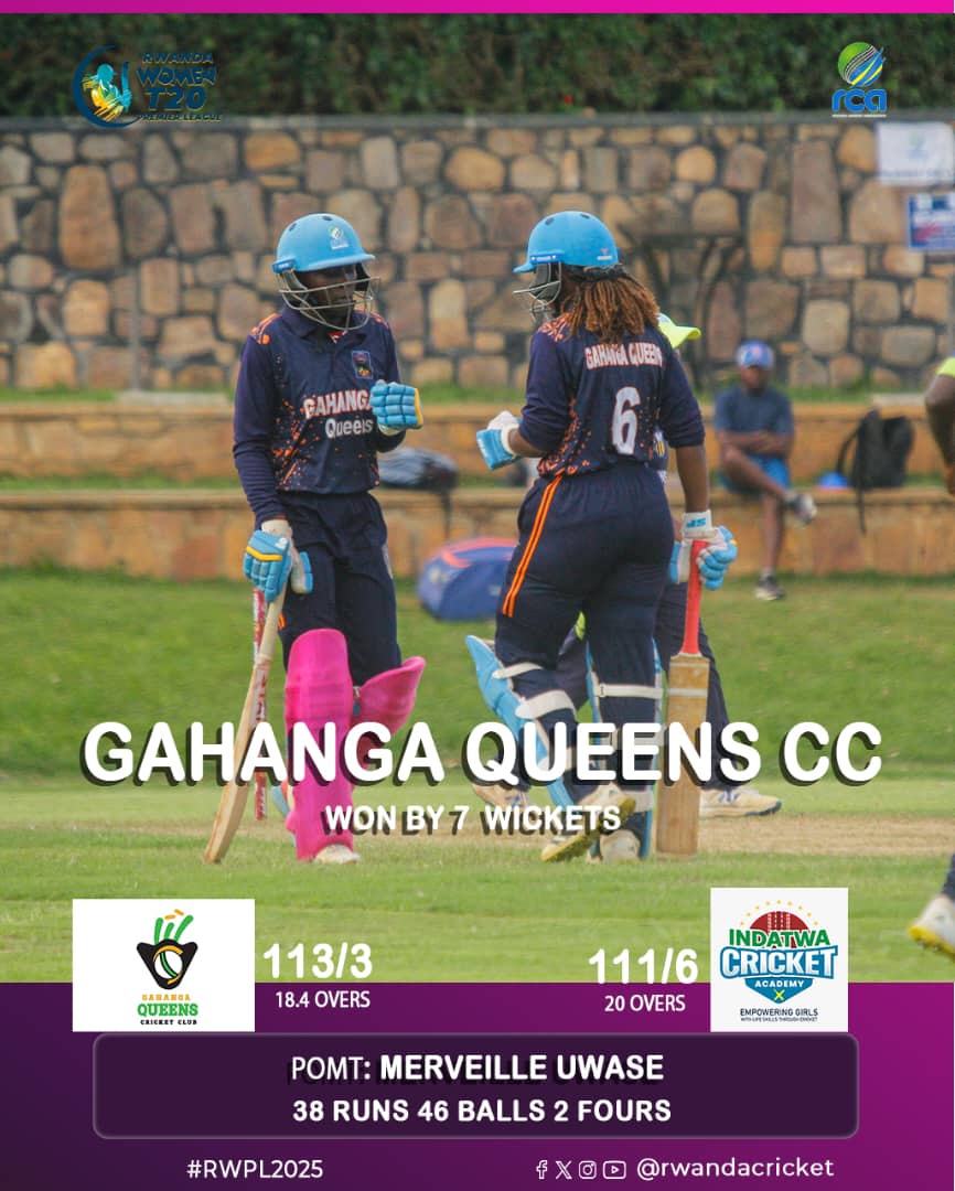 RwandaCricket's tweet image. Today&apos;s results on #RWPL
#Growingwitheverystep