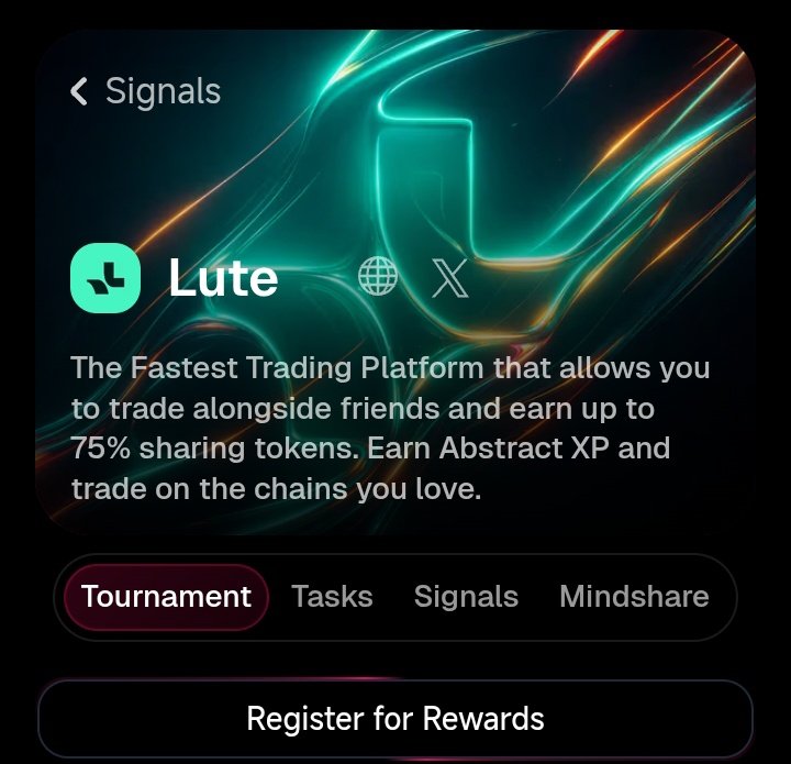 faith_uc90539's tweet image. If you’re still yapping about @lute on the timeline, here’s the real move , register your wallet for the Lute reward before the campaign ends. Lute is building the future of social, intelligent trading. Don’t miss getting in early.
@lute
