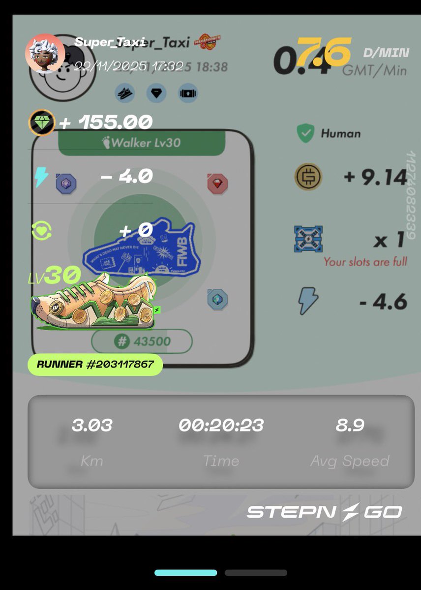 Super_Taxy's tweet image. ☀️#GM ☕️ ⚡️ Let’s run every day 🥳🥳

📲#Stepn Code 🍀👉  56434707
📲#StepNGO G111E4JcYoV2
⚡️#GiftBag 🤜💚🤛G111E6havt5g
🚕 🏃🏼‍♂️🏃🏻‍♀️🏃🏻💨 G111E6px9XWy
💻#MOOAR🧡mooar.com/r/SWXWKDN
👀