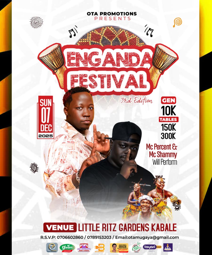 TwinamaslkoAlex's tweet photo. Here is another  Exciting News @McShammy97  &amp; @Mcpercent6* will  perform  on Enganda Festival  7th December 🔥🔥🔥
#engandafestival 
#festival 
#enganda https://t.co/N4s1oaMJjW