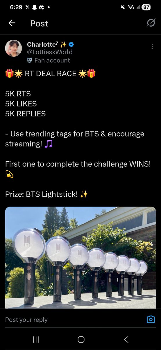 BaelovingOt7's tweet image. Hi... I&apos;m going to try this RT Deal by
@LottiesxWorld

I need 5k RTS
5k LIKES
5k REPLIES

PLEASE HELP ME OUT BY LIKING THIS TWEET, RTS (+QUOTING)+ REPLYING ON THIS POST💜🙏🏻
I NEED ALL OF YOUR HELP TO WIN THE MERCY OF MY LONG CHERISHED DREAM😭😭🙏🏻