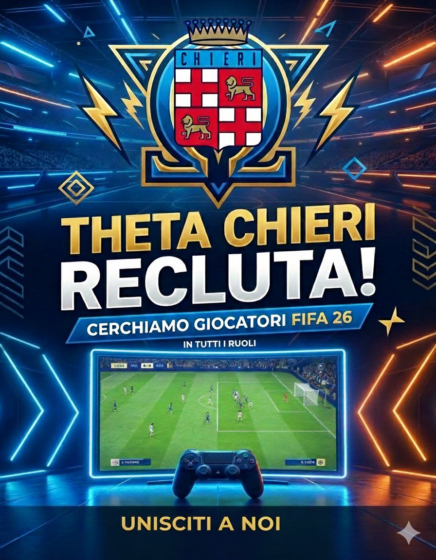 ThetaChieri's tweet image. CERCHIAMO IN TUTTI I RUOLI 
FVPA SERIE A - SAN MARINO SERIE A 
A BREVE LND
4\4 dalle 21.15 in poi. 
Età +18
Chat per ulteriori informazioni:
chat.whatsapp.com/K0GA97XZwBBE0E…