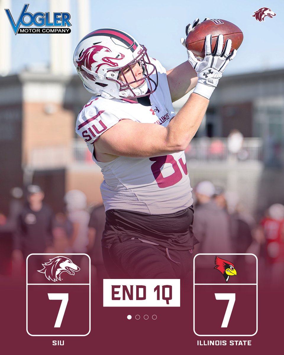 SIU_Football's tweet image. Dawgs are knocking on the door to start Q2!

#Salukis | #BuiltFor