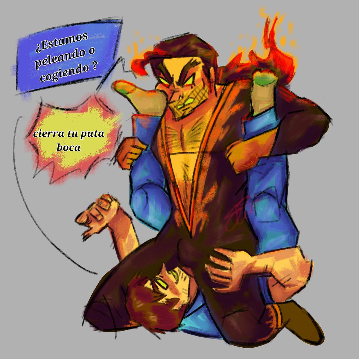 Here's the drawing 
I feel so stupid for thinking I had already uploaded it 🥺😭

#flambert
