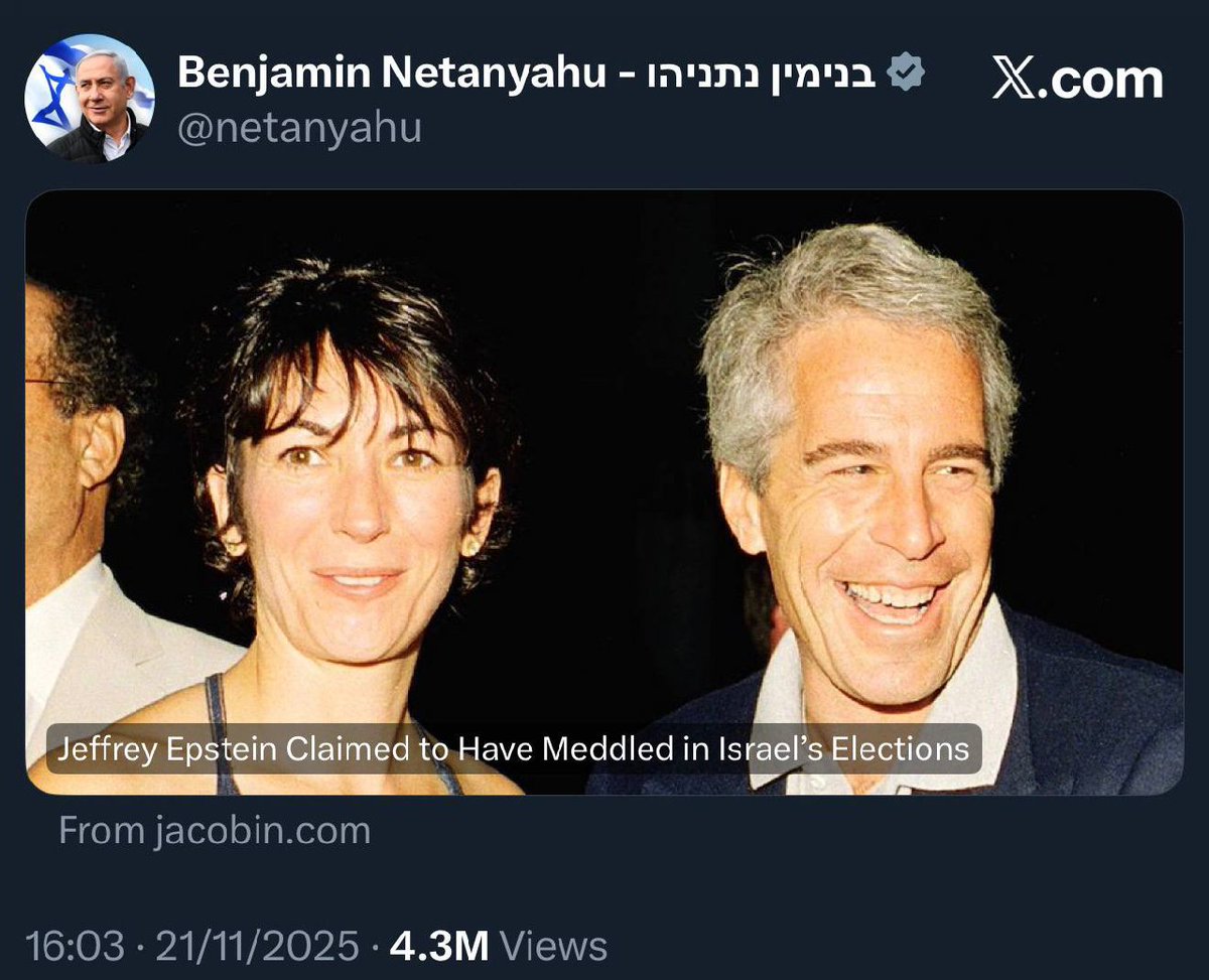DemocrightIL's tweet image. *סולימאן מסוואדה:* צריך להתעכב רגע על האירוע המדהים הבא:

ראש הממשלה משתף בחשבונו האישי, למיליון עוקביו, כתבה מאתר אנטי-ישראלי וסופר סוציאליסטי, שג׳פרי אפסטין התערב בבחירות בישראל למען אהוד ברק. 

האינטרס של נתניהו באירוע הזה ברור: לפגוע באהוד ברק, אחד המבקרים הכי חריפים שלו.…