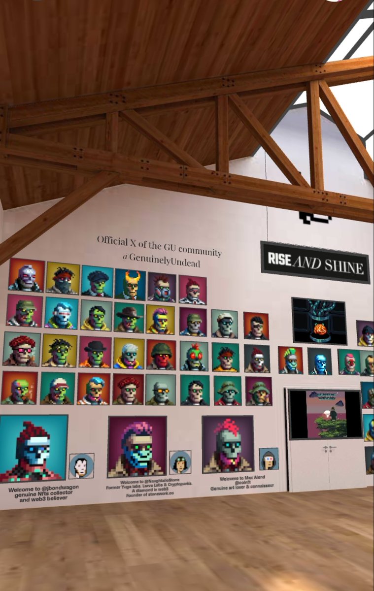 GenuinelyUndead's tweet photo. We welcome all holders, both new and old, to take a look in the Genuine Undead Gallery.  

Over the years it has been carefully customised, crafted and curated by @TaoKoltes.  

It contains an interactive look into our history, our art and our culture.  Open to anyone wanting to delve a bit deeper into the wonders of GU.

You will find the most Genuine OG holders on the "Wall of Fame..." Will you be on it one day?

https://t.co/7S5hooHL7F