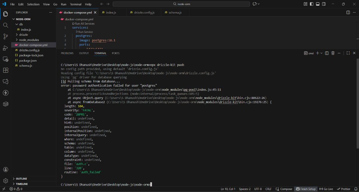 s_dhanush11's tweet image. #Day4 of learning Backend Database
1️⃣ Got an error while working with the postgres and docker.
2️⃣ Tried hard to resolve this, but couldn&apos;t do it. 😞
3️⃣ Will try to fix it tomorrow. 💪🏻
#BackendDevelopment #Postgres #Mongodb #Docker #Database