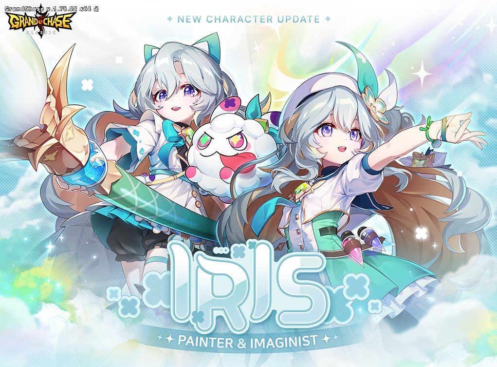 Tela de carregamento, lançamento da Iris — Grand Chase (2025)
