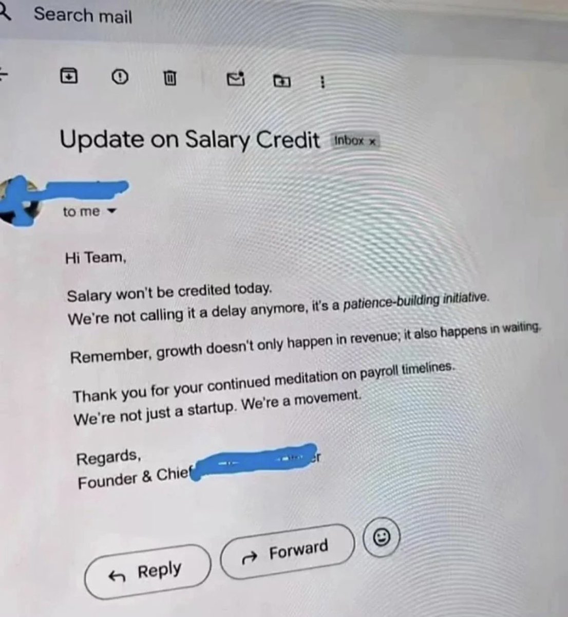 fintech_shark's tweet image. Dhandho startup delays salary transfer, calls it patience-building initiative