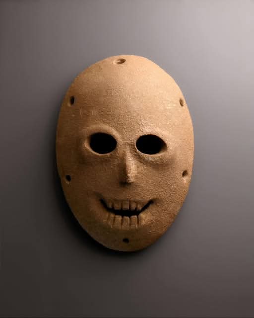 The World’s Oldest Mask — A 9,000 Year-Old Glimpse Into Humanity’s Past .... 

Discovered in the Nahal Hemar Cave in the Judean Desert, this hauntingly beautiful mask is believed to be the oldest known mask in existence, dating back nearly 9,000 years, to the Pre-Pottery
