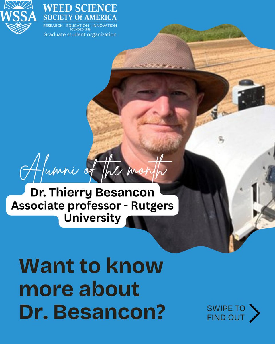 WSSA_GSO's tweet image. Meet our Alumni of the month, Dr. Thierry Besancon!
