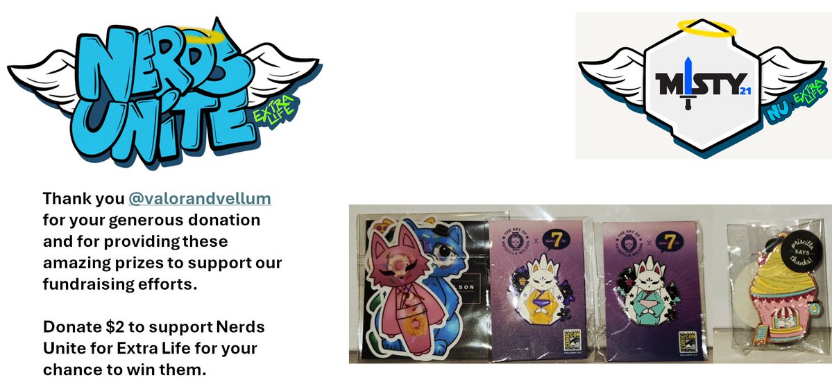 misty21's tweet image. Celebrating my 3rd year of fundraising for Extra Life as a member of #TeamNerdsUnite . All money earned goes to our fundraising efforts for Children&apos;s Miracle Network Hospitals.  #ExtraLife #FunkoFamily #cmnhershey