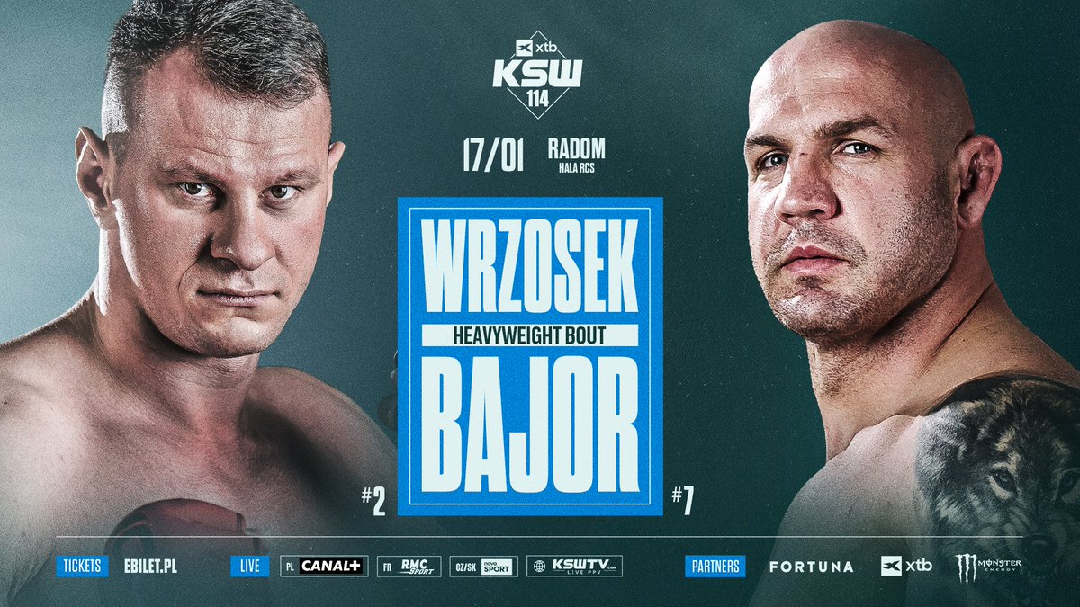 adrians_mma's tweet image. Arkadiusz Wrzosek zmierzy się z Szymonem Bajorem na gali XTB KSW 114 w Radomiu. #KSW114