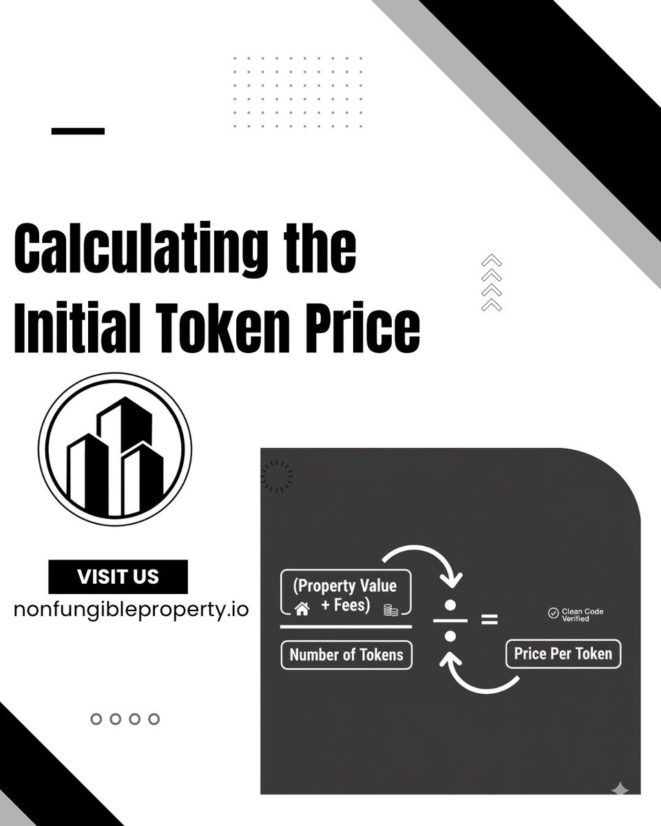 nfp_eth's tweet image. How is the initial token price determined? It&apos;s a calculation based on the underlying property valuation, operational costs, fees, and the desired return for early investors. It&apos;s not just a random crypto price! 🔢 

#TokenPricing #Valuation #FinancialModeling
