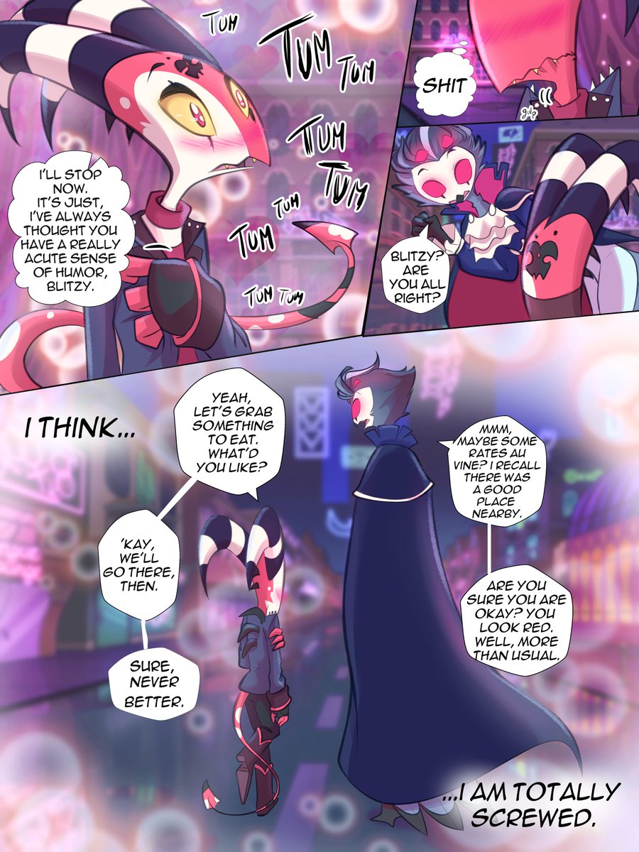 🌟Ozzie's alt date🌟 this was literally my second comic of these two ^^ 1/2 🧵
#helluvaboss #stolitz