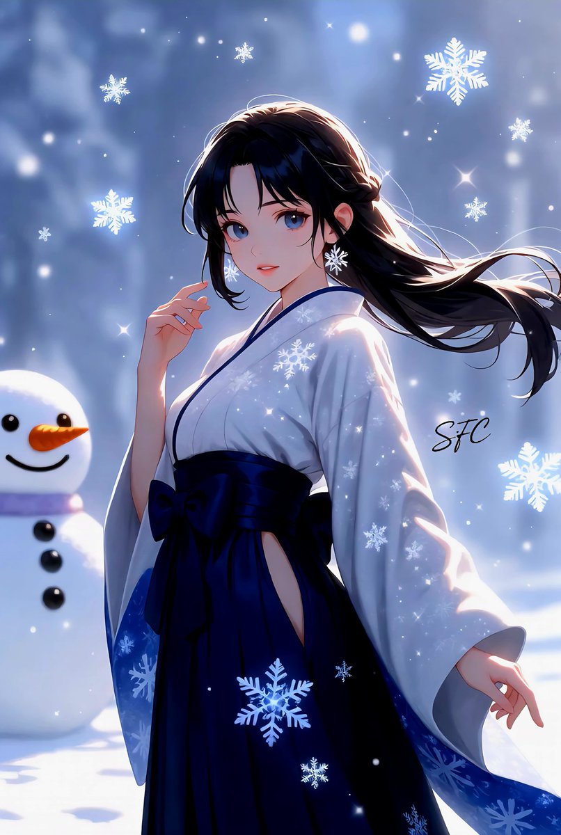 Post number 2 for #AIWinterFestival2025

Day 4:
❄️ Theme: Winter and Kimono 👘

SFW illustration without suggestive intention.